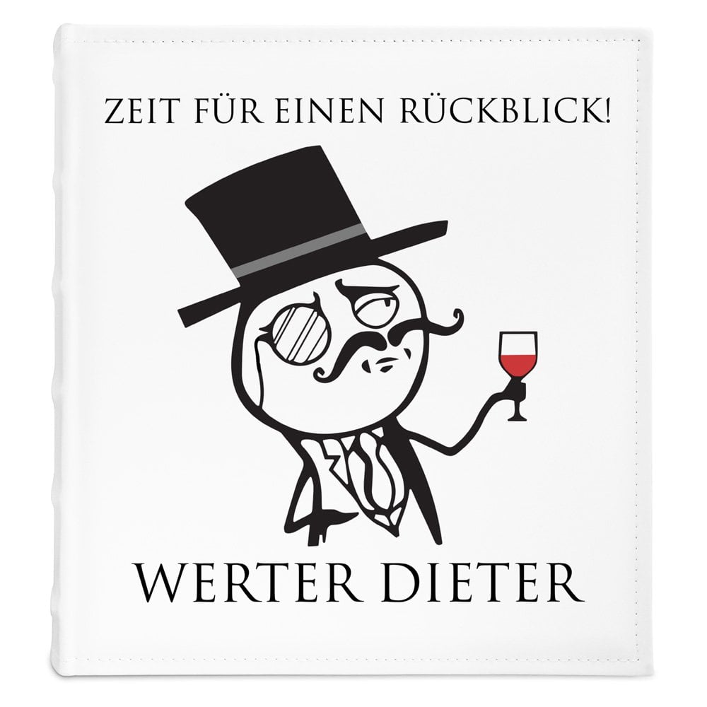 Fotoalbum mit Aufdruck zum Einkleben für einen Mann