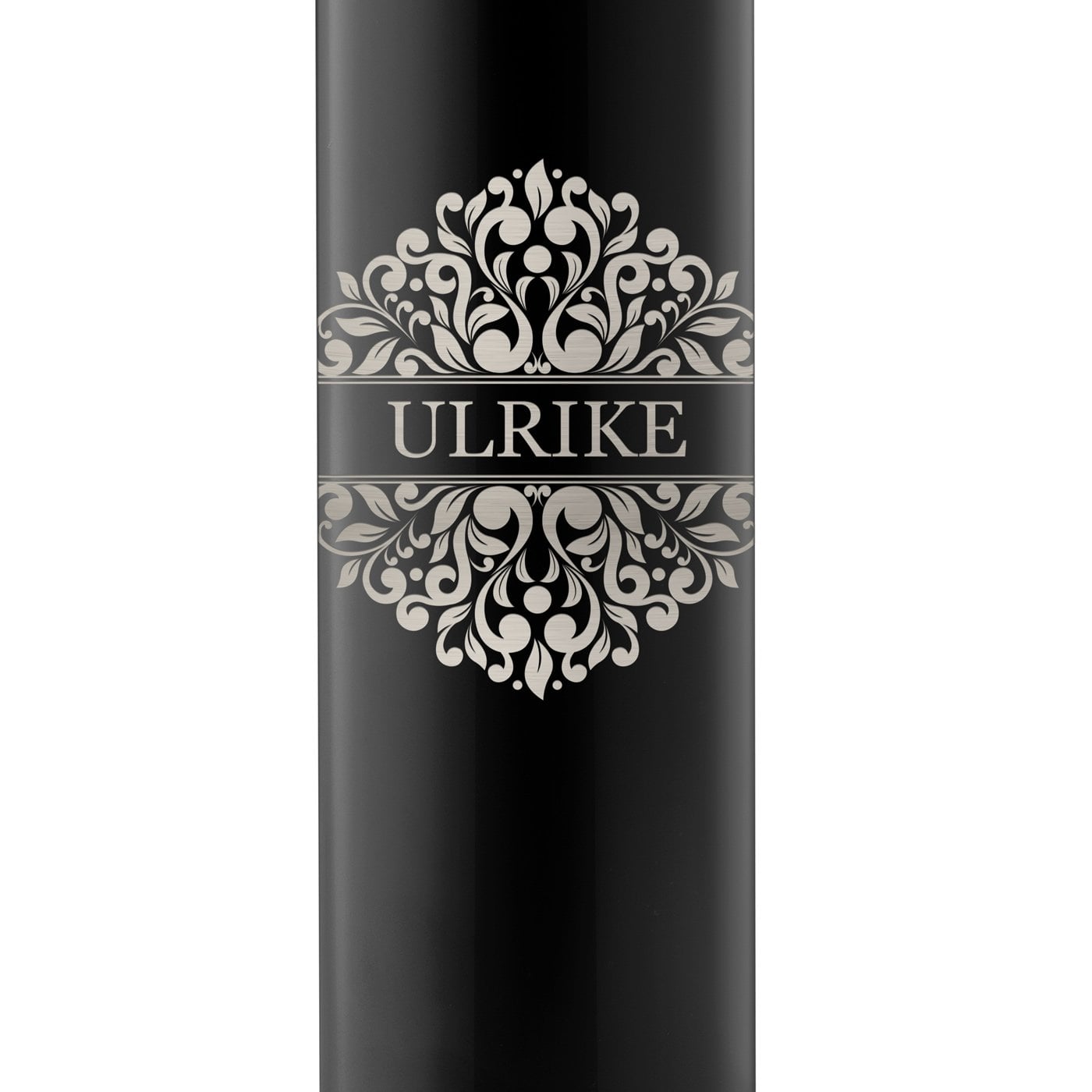Auslaufsichere Thermosflasche mit Gravur Schwarz 400 ml für sie Ihre Ehefrau zum Geburtstag