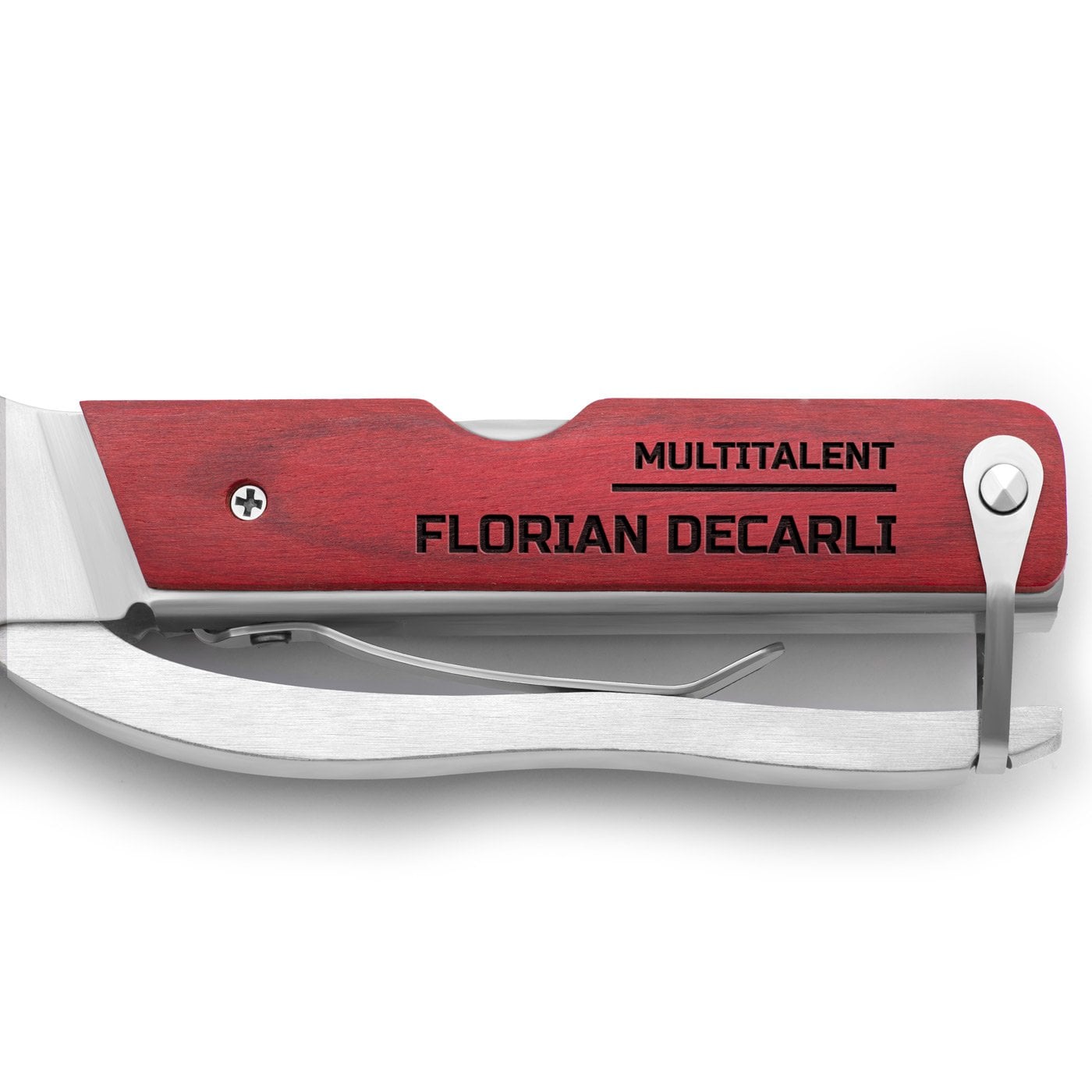 Kompaktes Multitool mit Gravur für einen Bastler