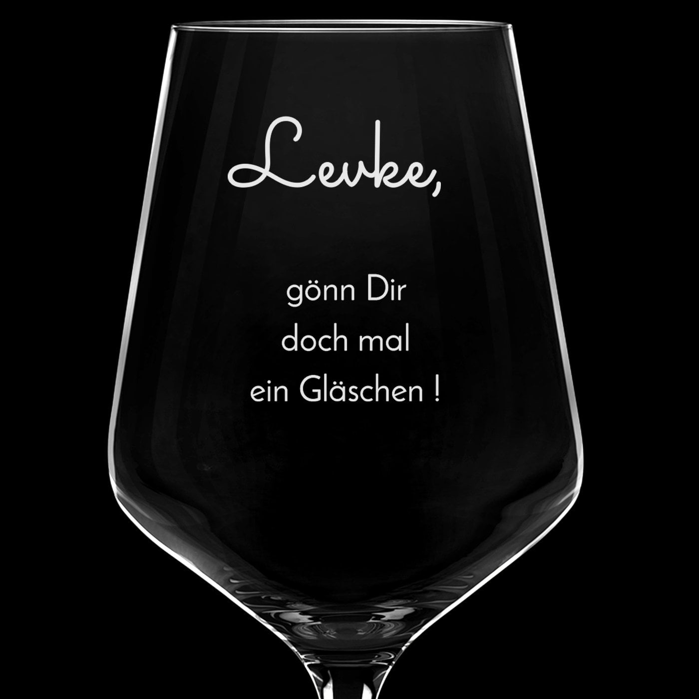 6er Rubin XL Weingläser Set mit Gravur für Ihre Mutti
