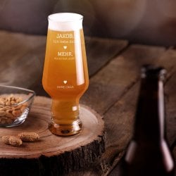 Splendour Bierglas mit Gravur für Ihren Boyfriend, Ehemann zum Valentinstag