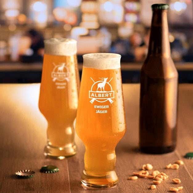 Splendour 6er Biergläser Set mit Gravur für einen Jäger