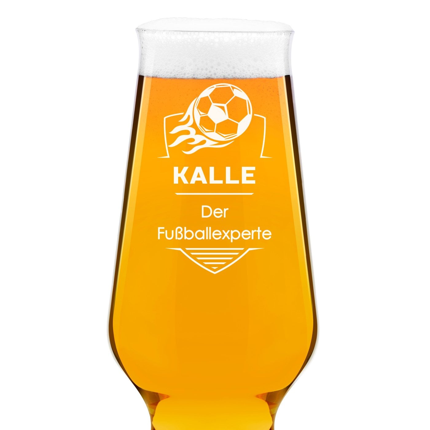 Splendour 6er Biergläser Set mit Gravur für einen Fußballfan