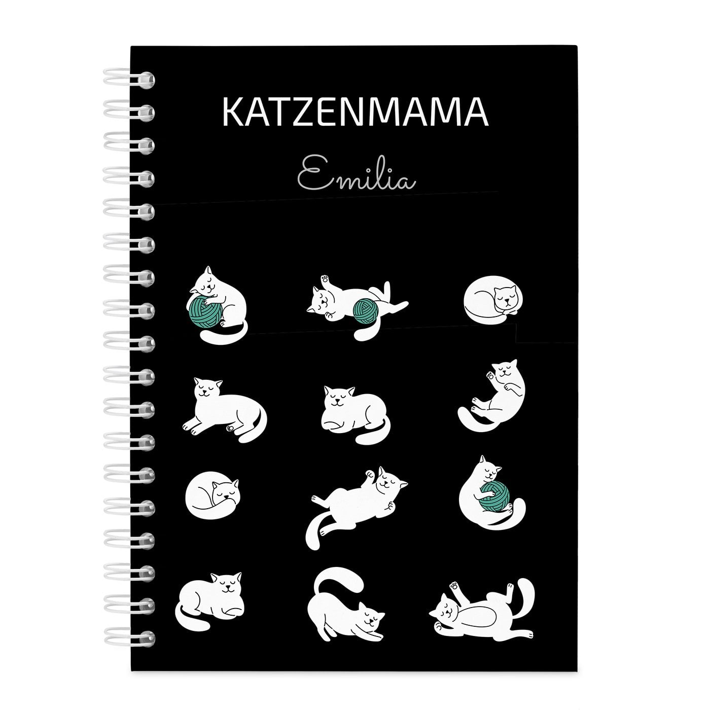 Notizbuch mit Aufdruck für Katzenmama, Geburtstagsgeschenk