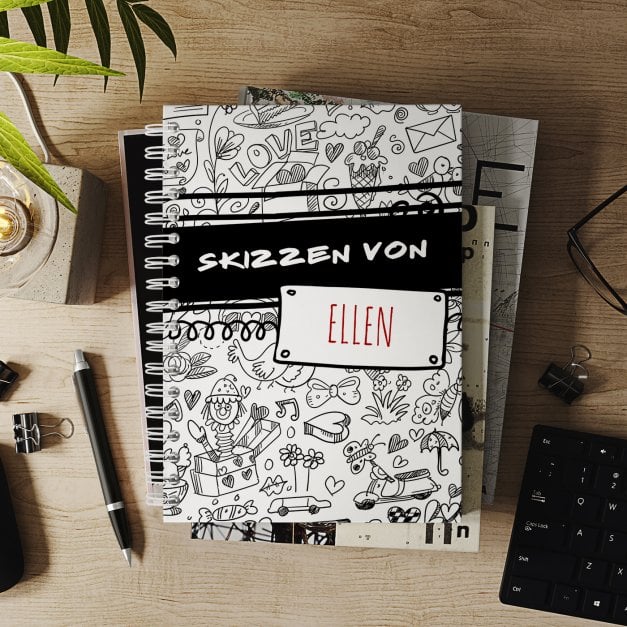  Notizblock für Memos mit Aufdruck für Sie, Geschenk für Mädchen zum Geburtstag