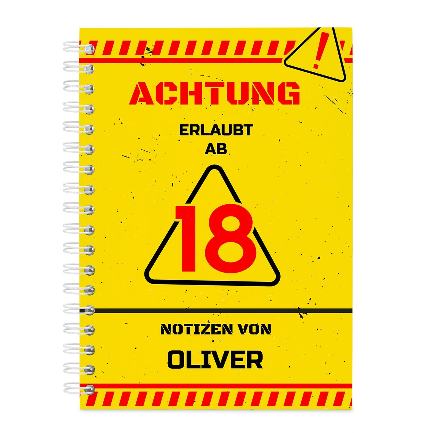  Notizblock für Memos mit Aufdruck für ihn zum 18. Geburtstag