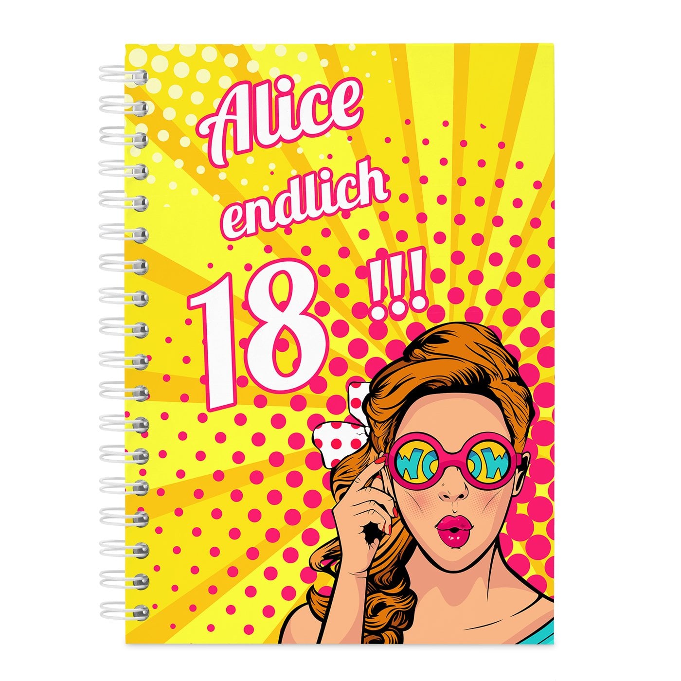  Notizblock für Memos mit Aufdruck für sie zum 18. Geburtstag