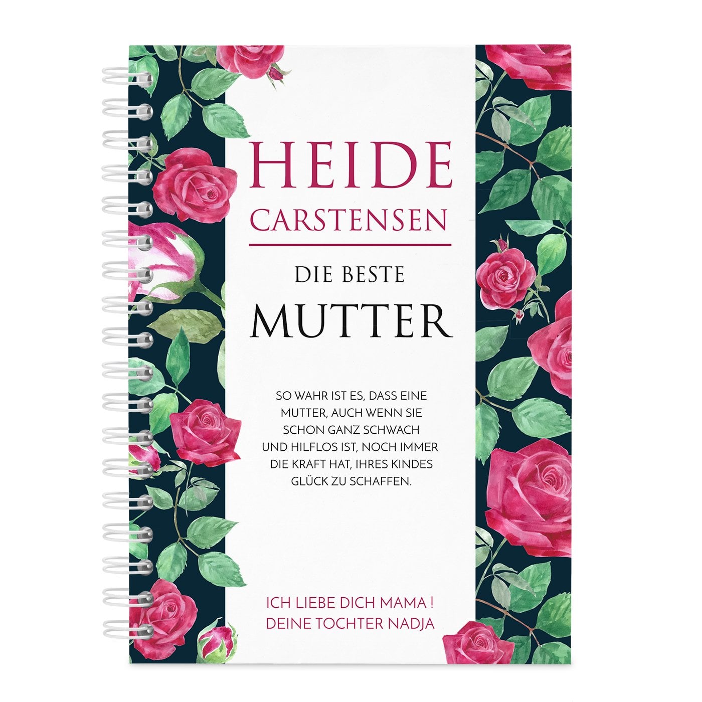 Notizheft im Hardcover mit Aufdruck für Mama als Muttertagsgeschenk
