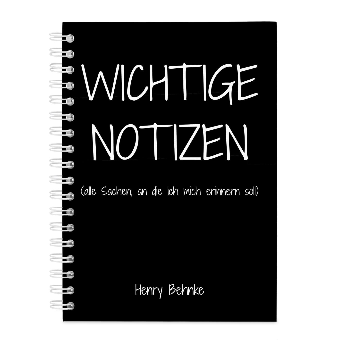 Notizbuch mit Aufdruck für ihn, einen Studenten