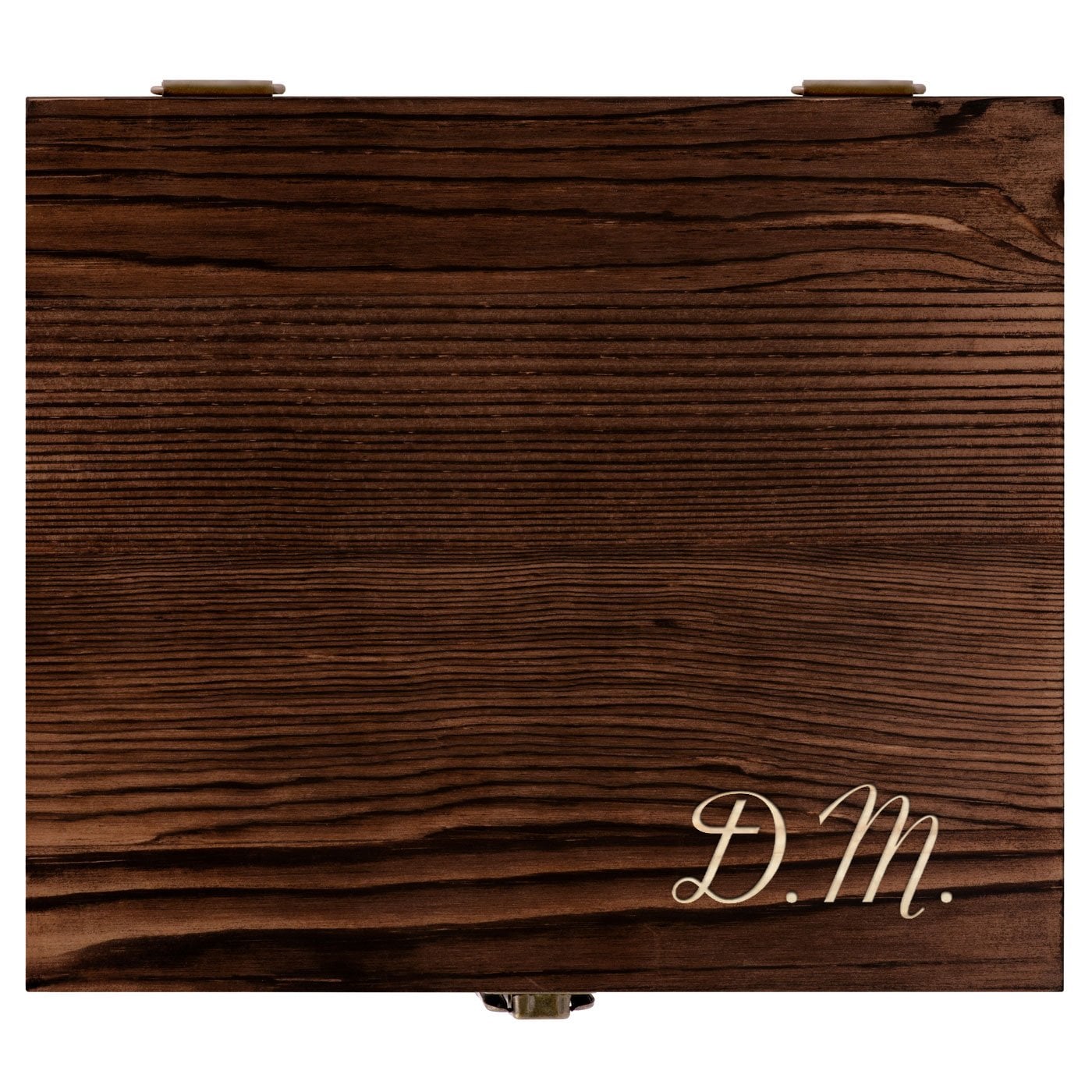 Whisky Steine Set mit 2 Gläsern in Holzbox mit Gravur für einen Gentleman Initialen