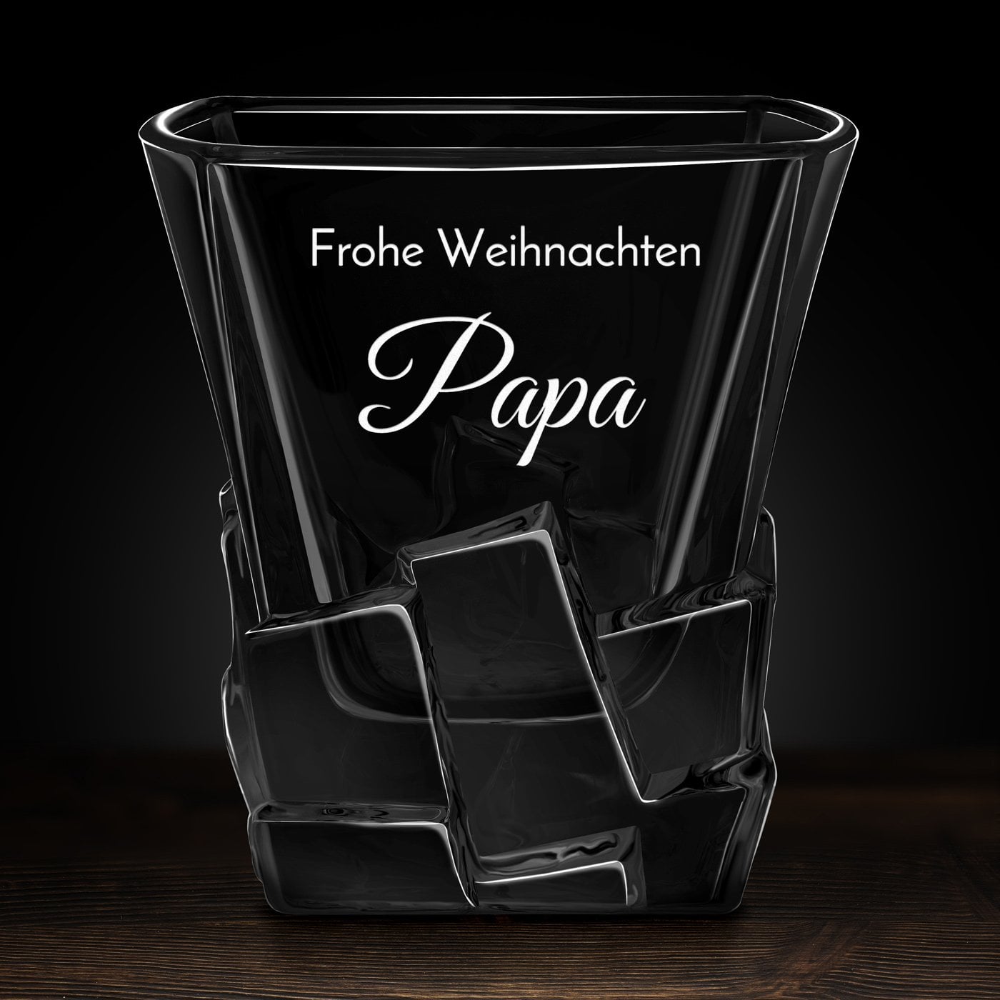 Ice Blink Whisky Glas mit Gravur für Ihren Vater zum Weihnachtsfest