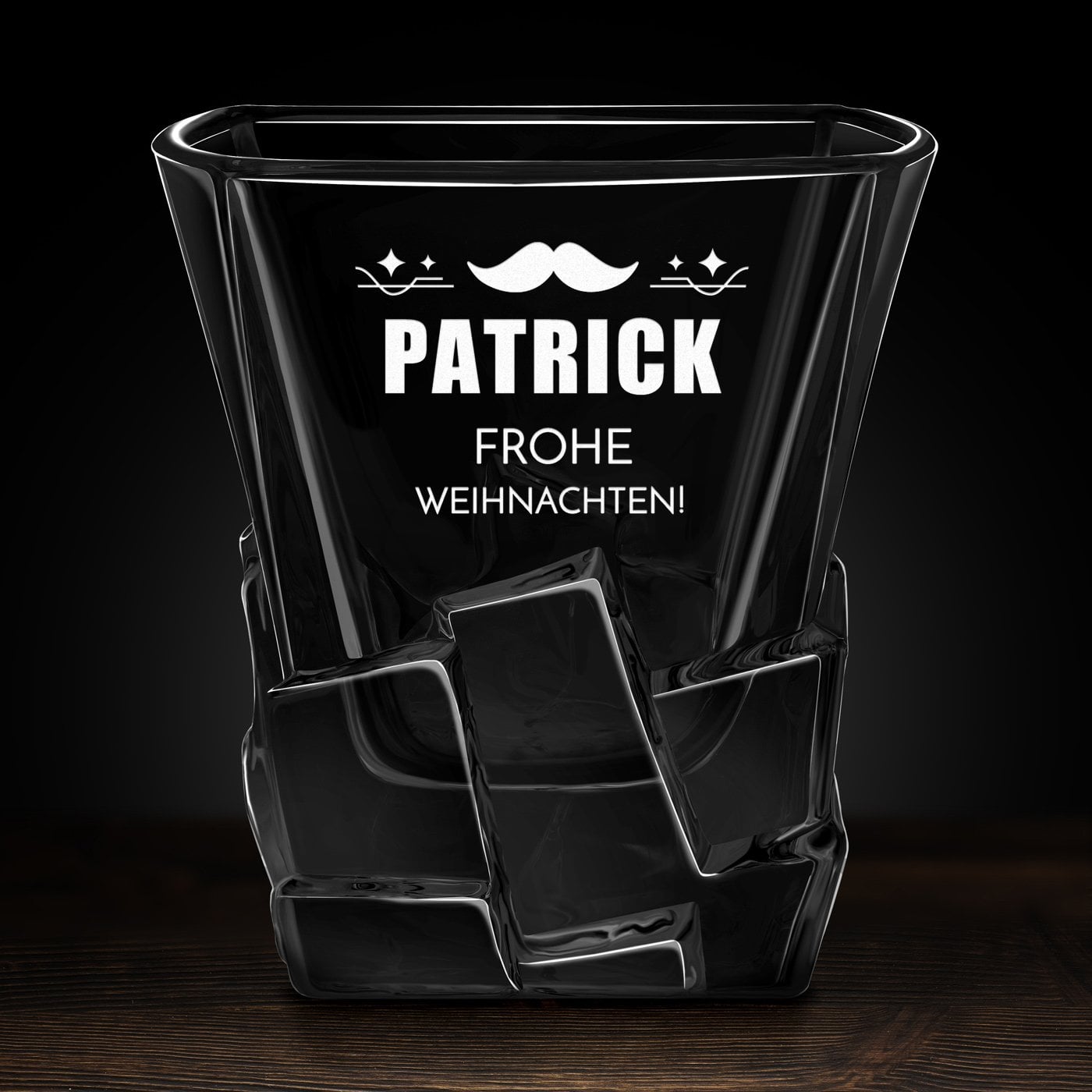 Ice Blink Whisky Glas mit Gravur für einen Gentleman zu Weihnachten
