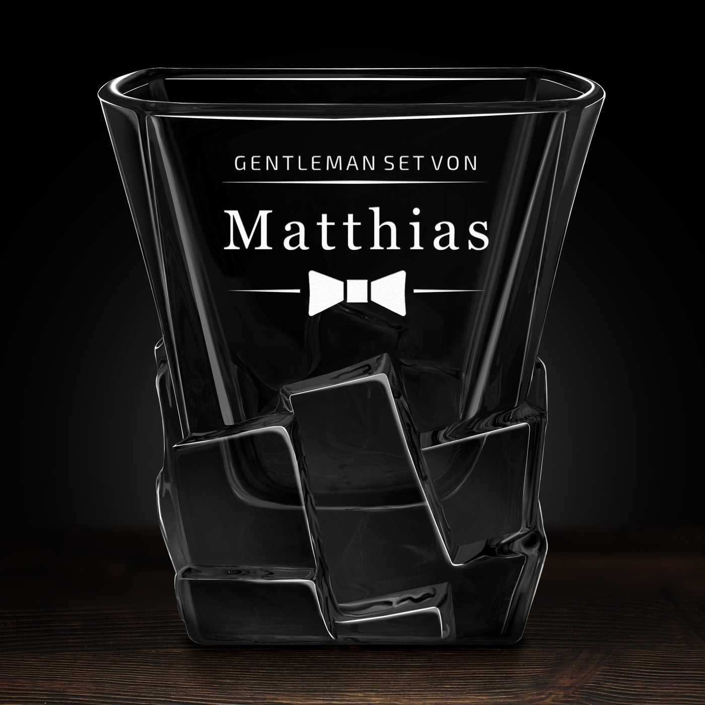 Ice Blink Whisky Glas mit Gravur für einen Gentleman