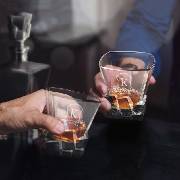 Ice Blink 6er Whisky Gläser Set mit Gravur für einen charmanten Gentleman