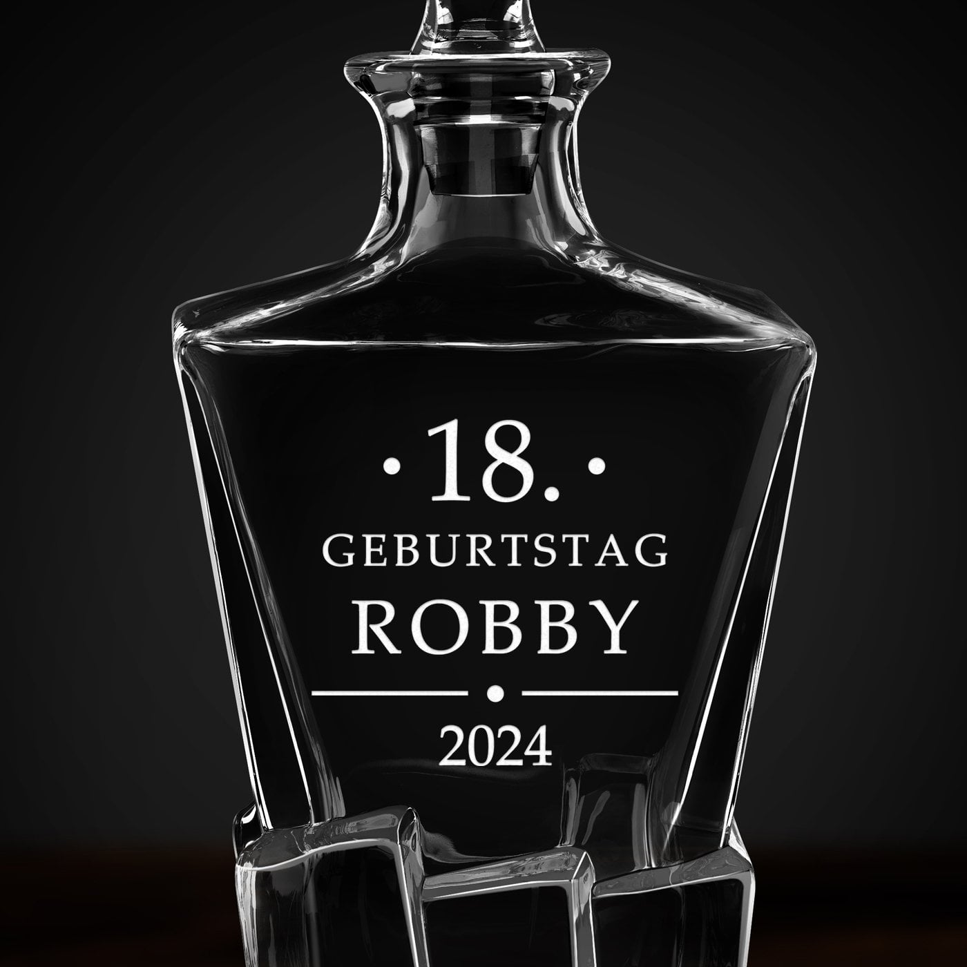 Ice Blink Whisky Karaffe mit Gravur für ihn zum 18. Geburtstag