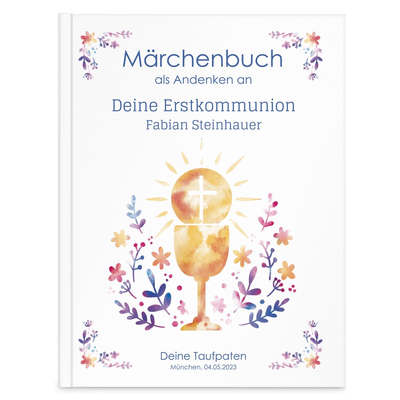 Grimms-Märchenbuch für Kinder mit Aufdruck Erstkommunion