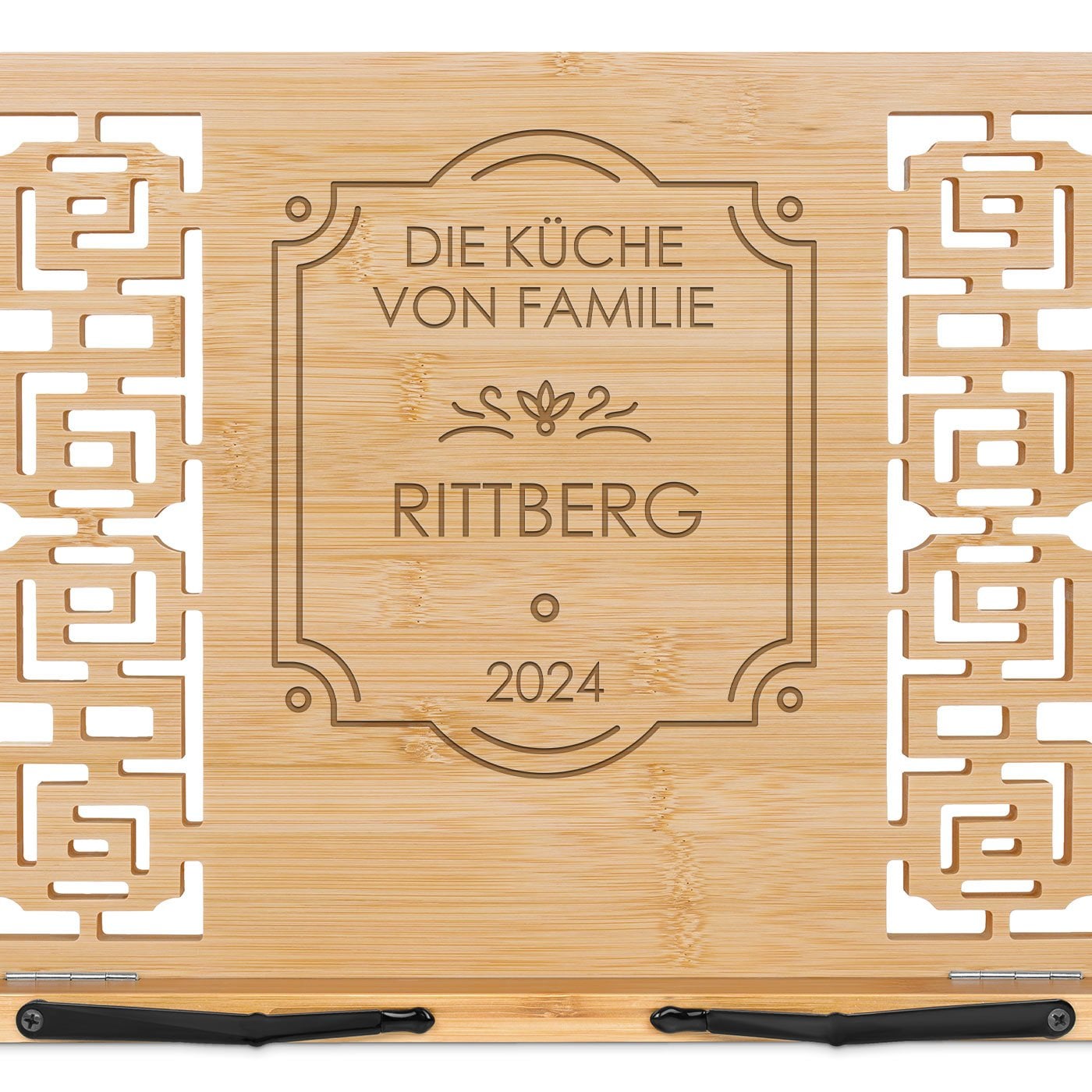 Buchständer mit Gravur für ein Paar zur Hochzeit zum Hochzeitstag zur Einweihung
