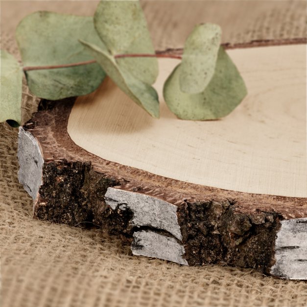 Holzscheibe mit Gravur für einen Jäger