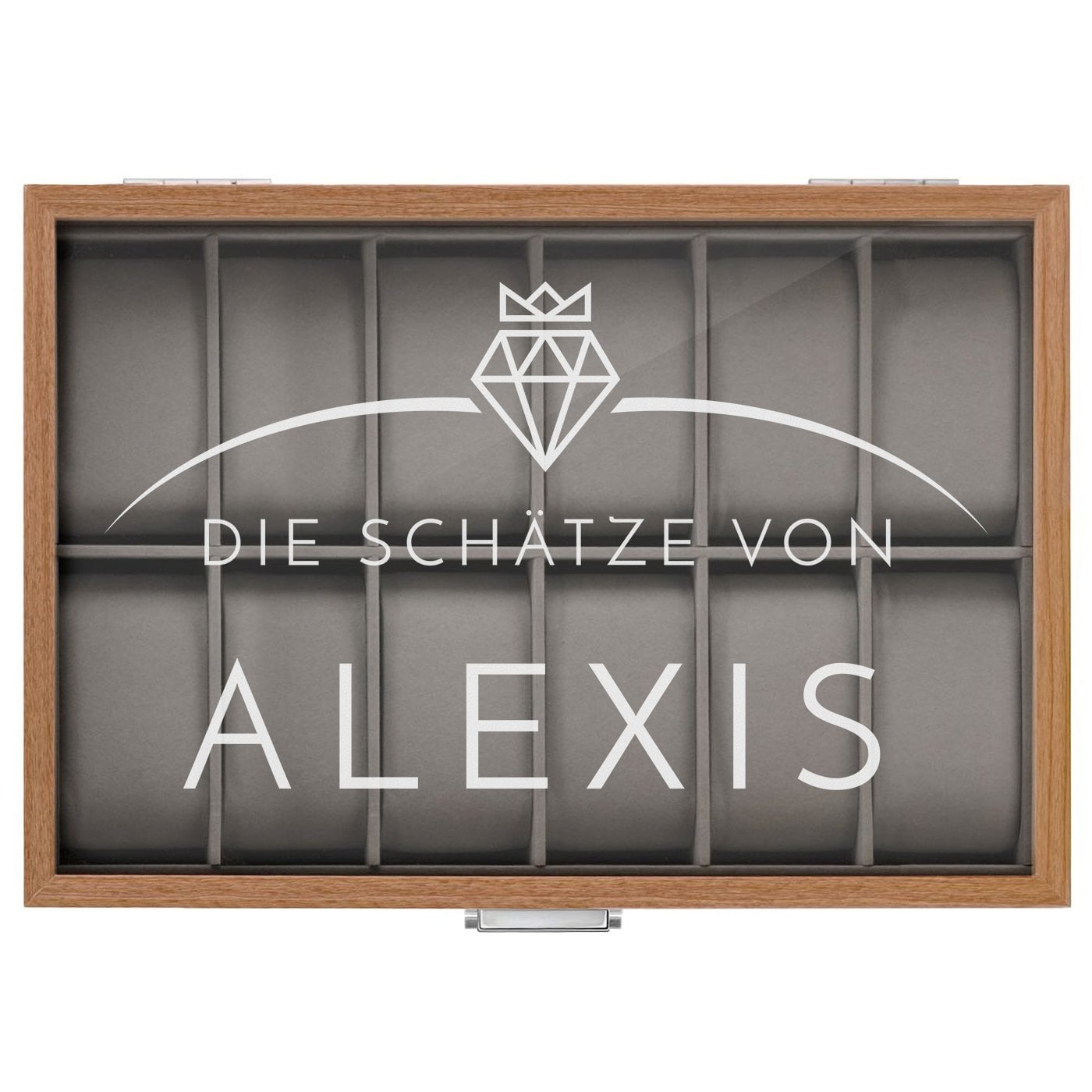 Uhrenbox aus Holz mit Gravur für Ihre Großmutter