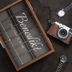 Uhrenbox aus Holz mit Gravur für Ihren Papa