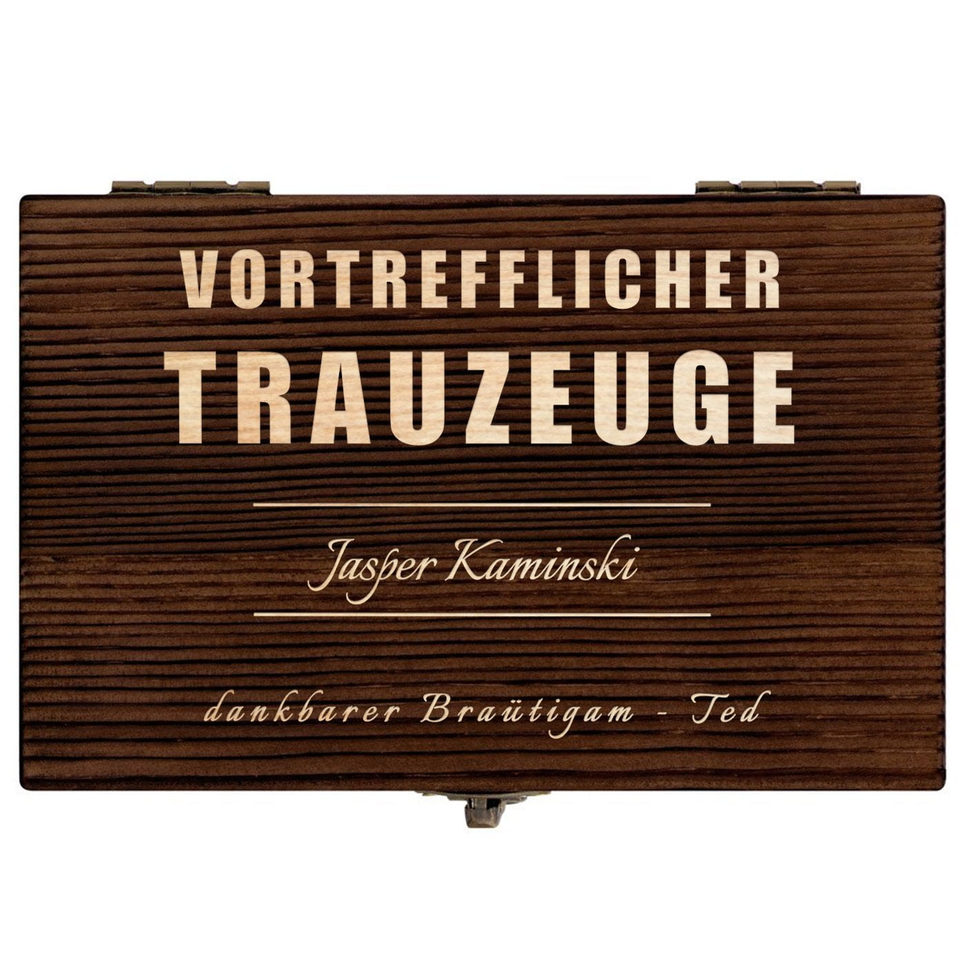 Whisky Steine Set in Holzbox mit Gravur für Ihren Trauzeugen als Hochzeitsdankeschön