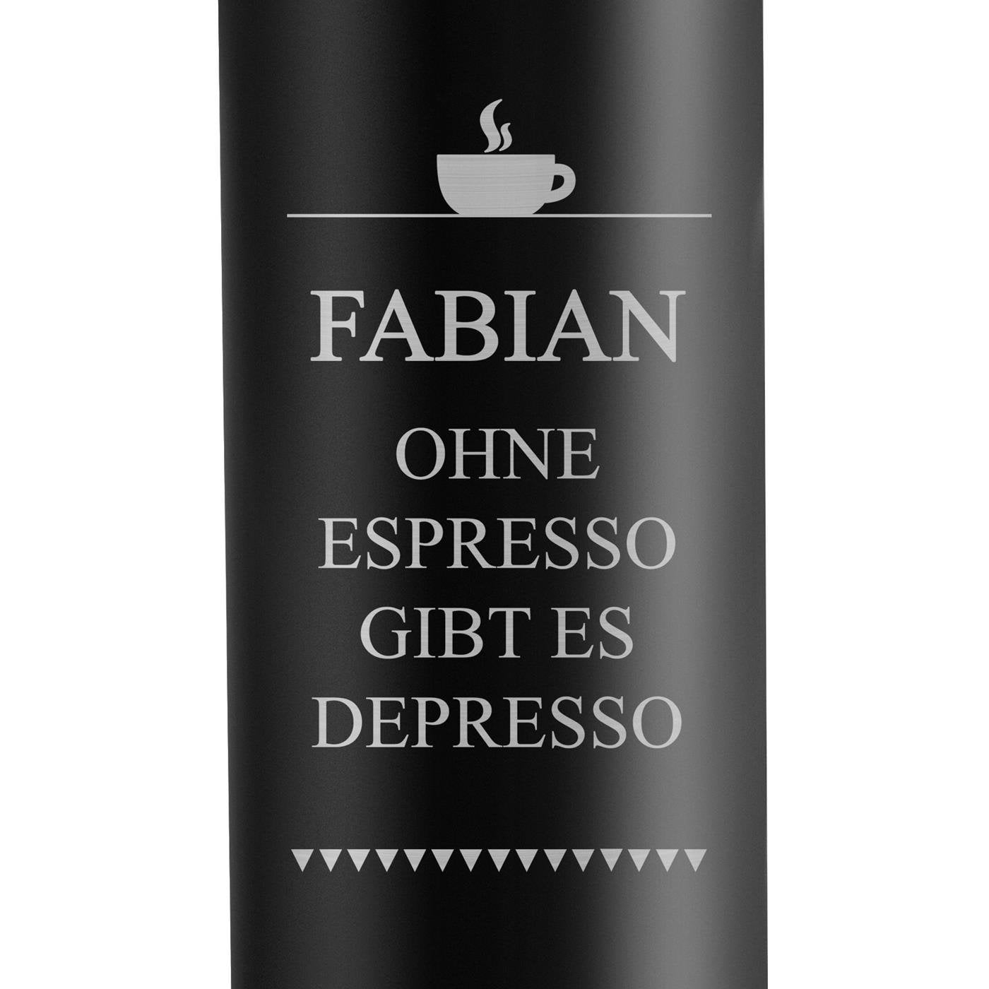 Auslaufsicherer Thermobecher mit Gravur 400 ml für einen Kaffeetrinker zum Geburtstag