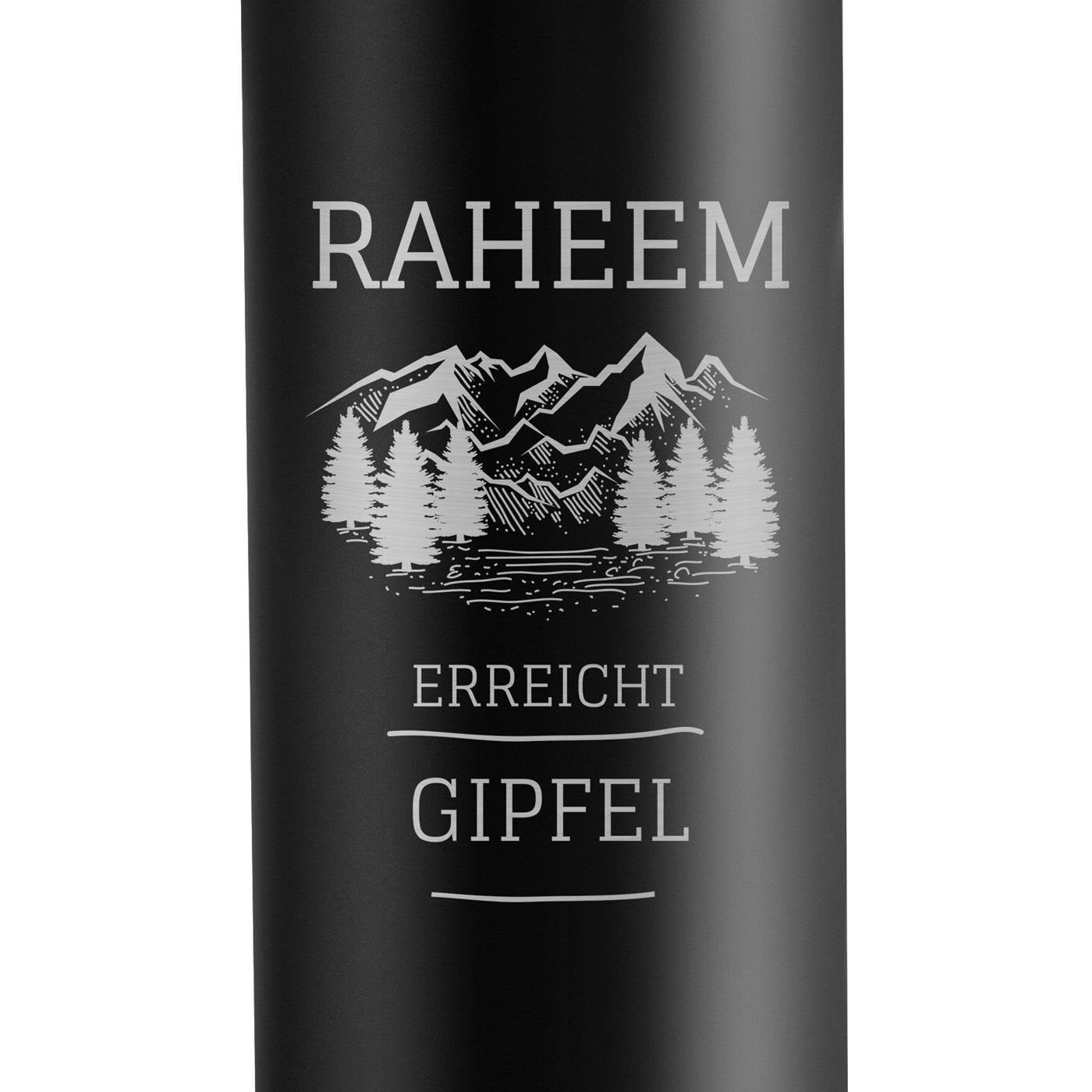 Auslaufsicherer Thermobecher mit Gravur 400 ml für einen Bergsteiger, Reisefan