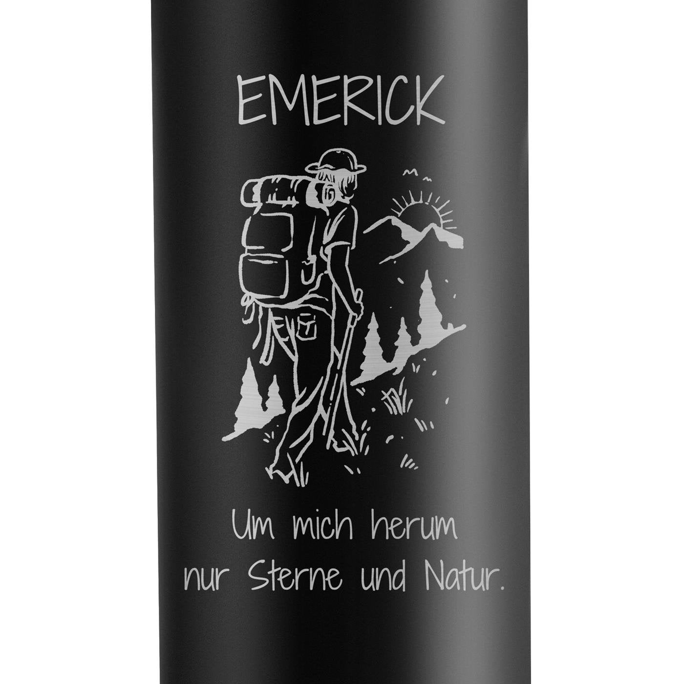 Auslaufsicherer Thermobecher mit Gravur 400 ml für einen Weltenbummler