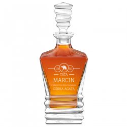 Geometric Whisky Karaffe mit Gravur für Ihren Vater zum Geburtstag