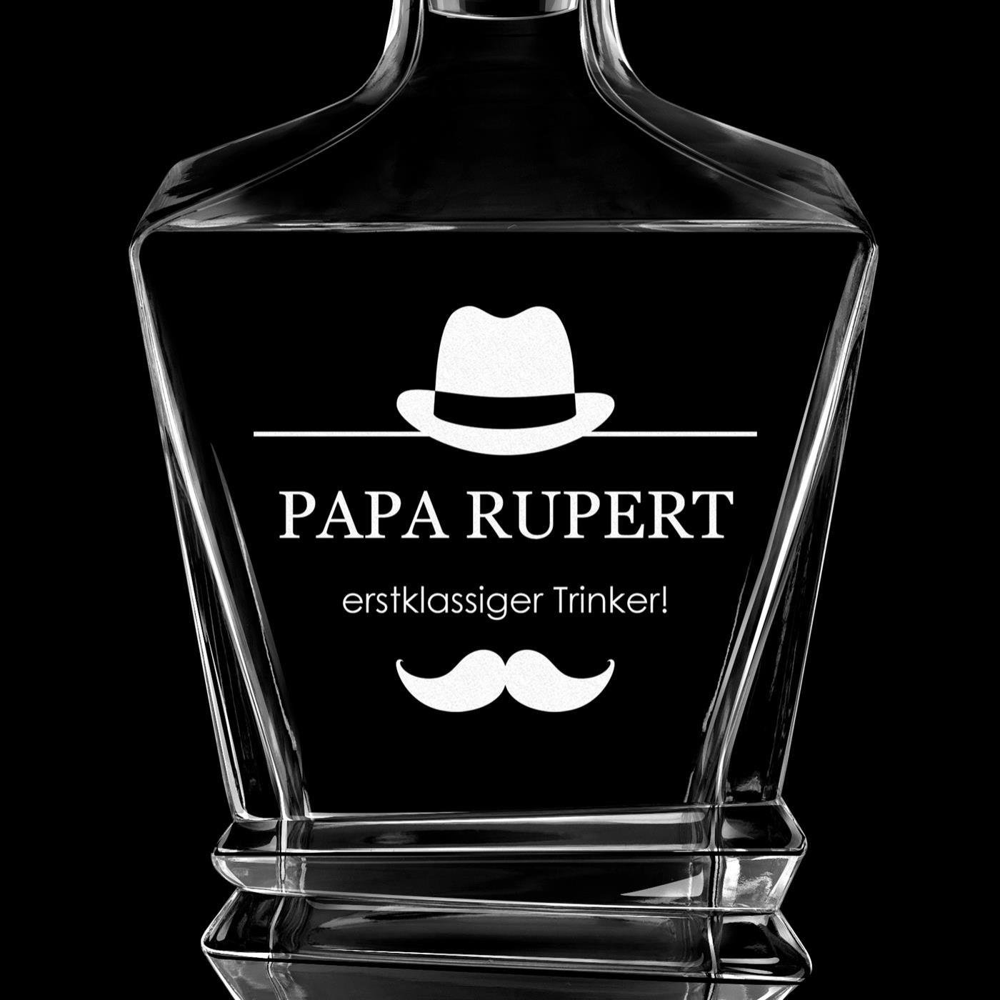 Geometric Whisky Karaffe mit Gravur für Ihren Papa