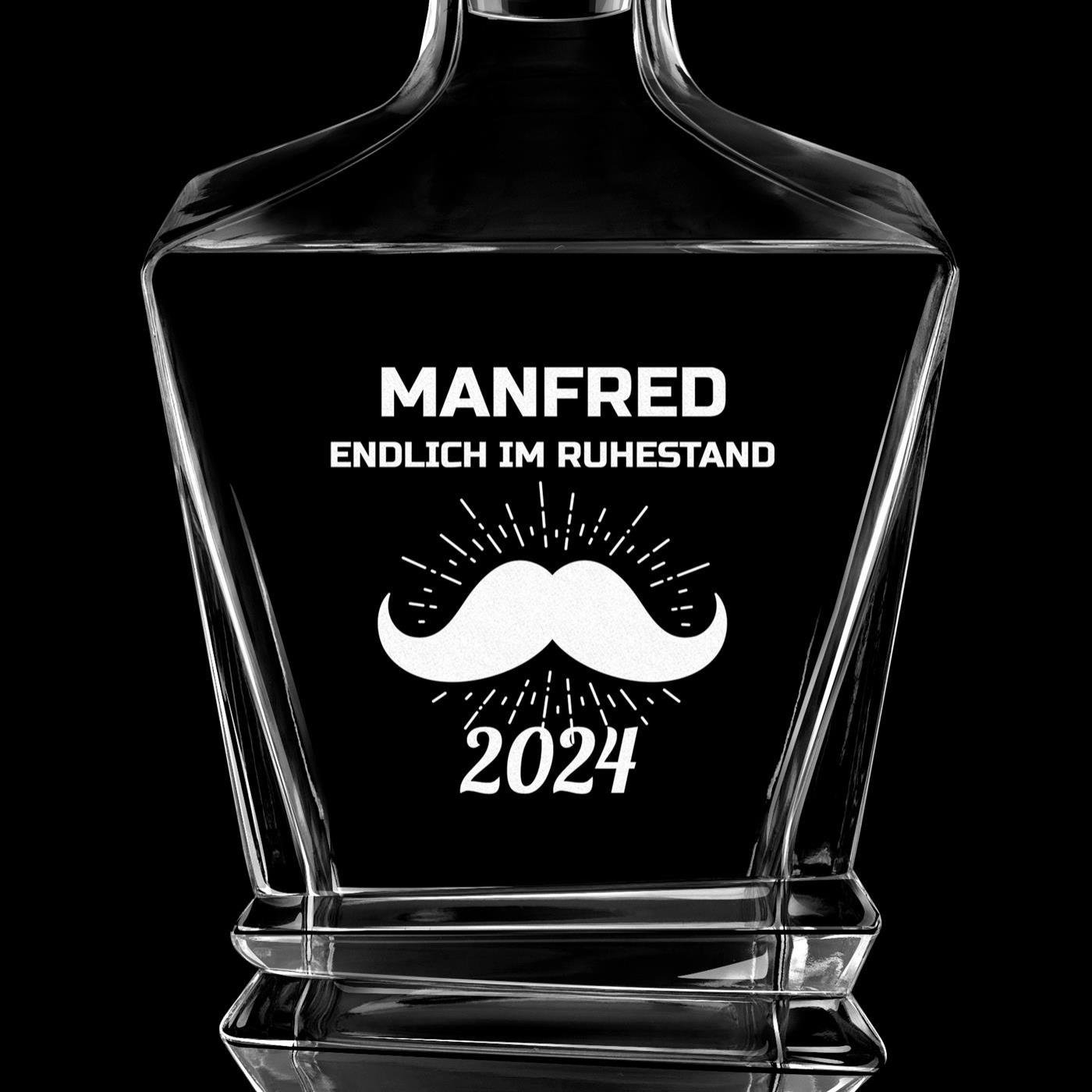 Geometric Whisky Karaffe mit Gravur für einen Gentleman zum Jubiläum