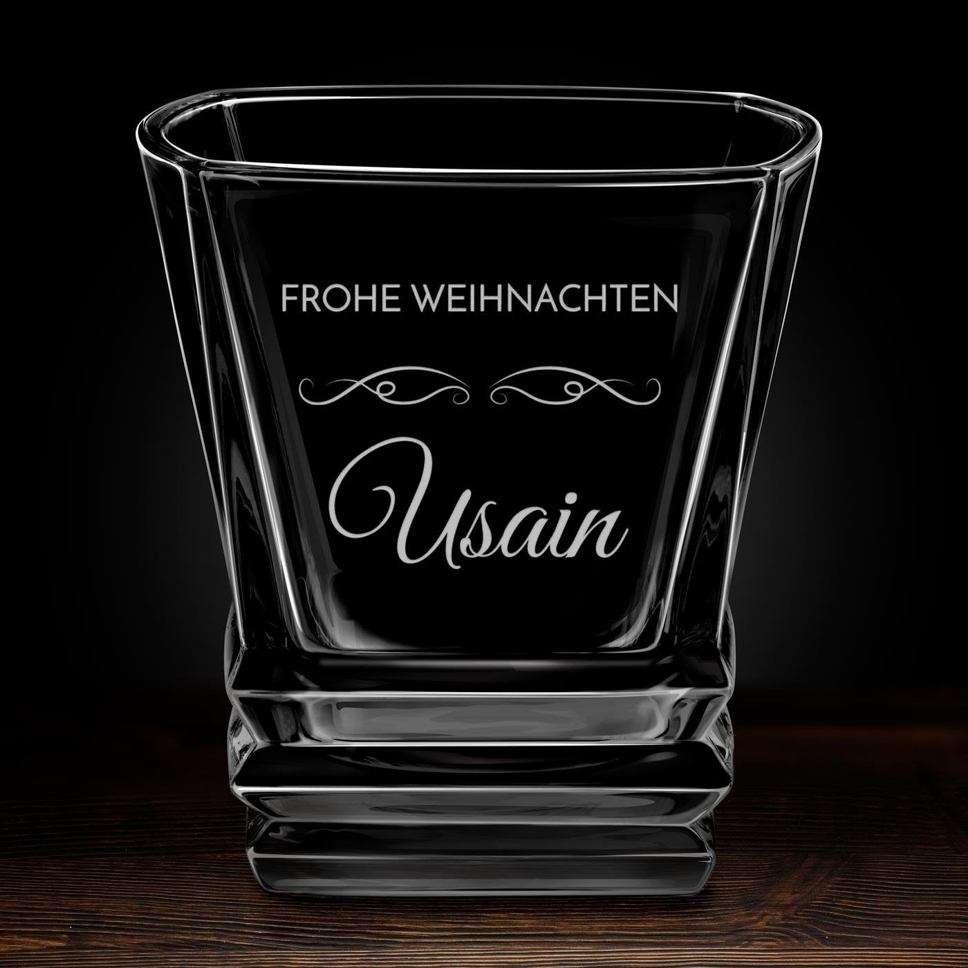 Geometric Whisky Glas mit Gravur für Ihren Papa zu Weihnachten