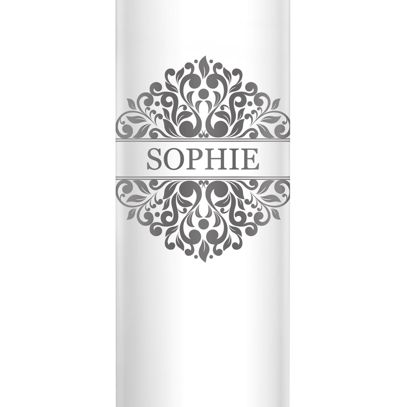 Weiße auslaufsichere Thermosflasche mit Gravur 400 ml für sie Ihre Ehefrau zum Geburtstag