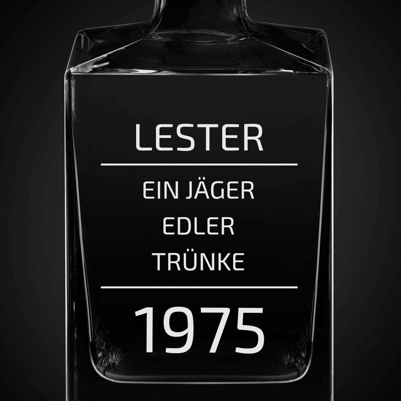 Cube Whisky Karaffe mit Gravur für ihn zum Geburtstag