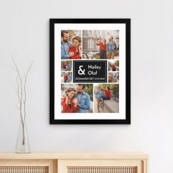 Personalisiertes Wandbildposter mit eigenem Foto für ein Paar zur Hochzeit zum Hochzeitstag