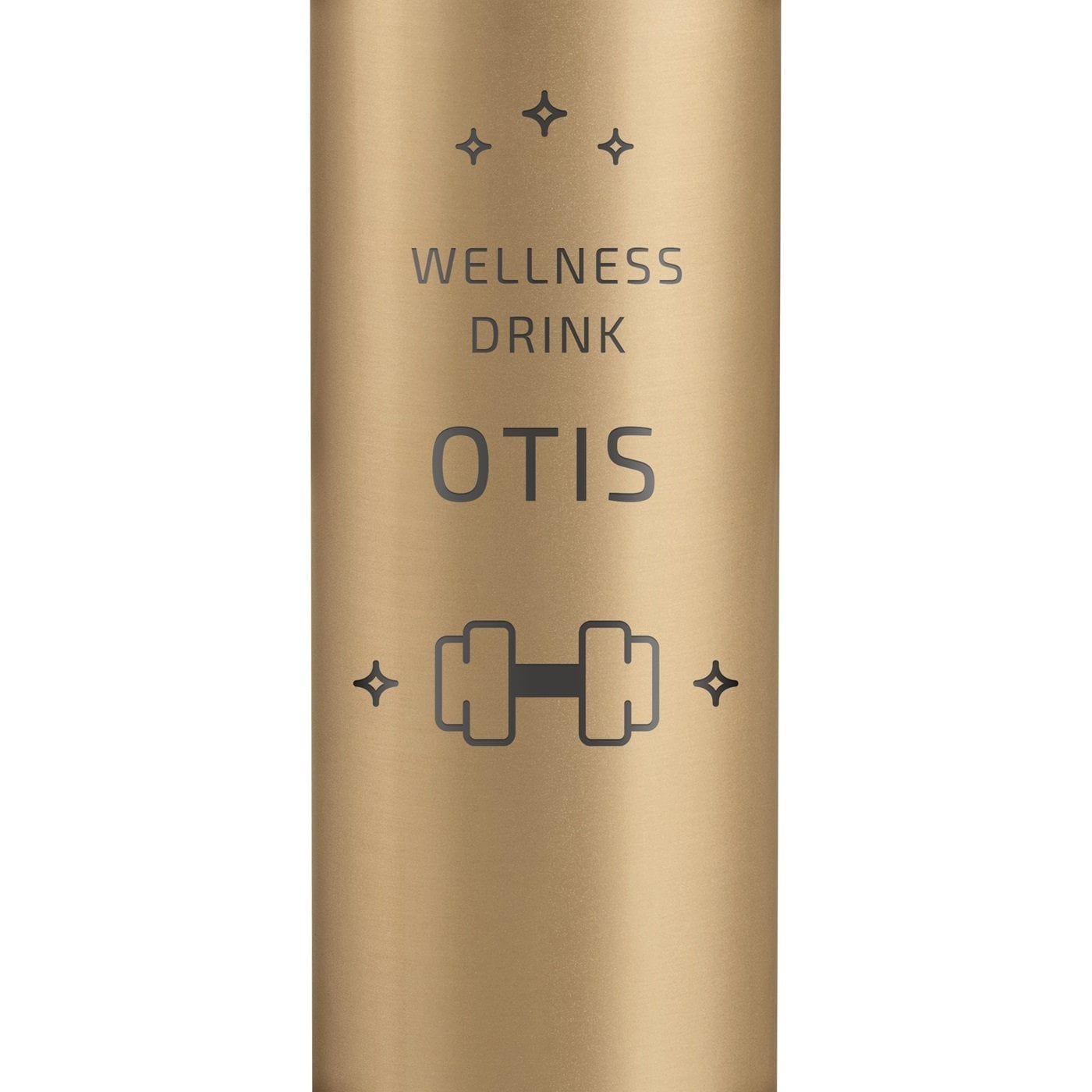 Auslaufsichere Thermosflasche mit Gravur Gold 400 ml für einen Sportler, Fitnessfan
