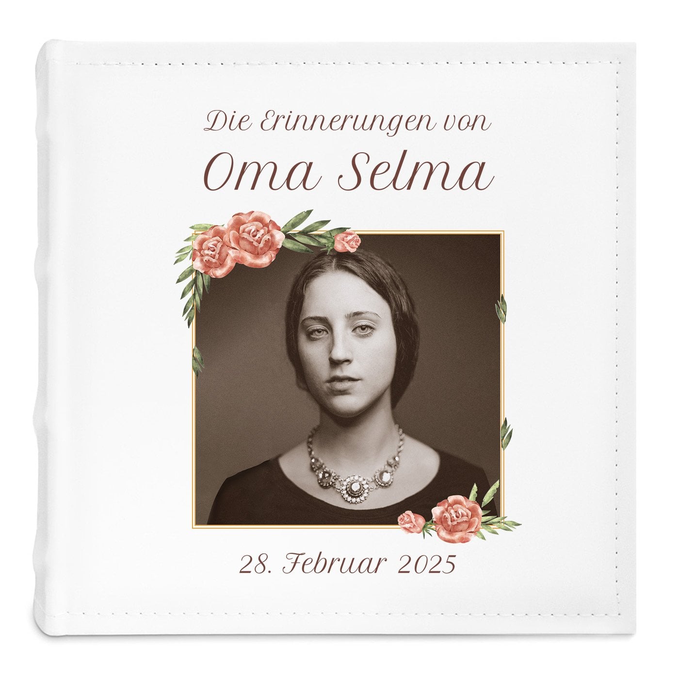 Fotoalbum zum Einstecken mit Aufdruck und eigenem Cover-Foto für Ihre Oma