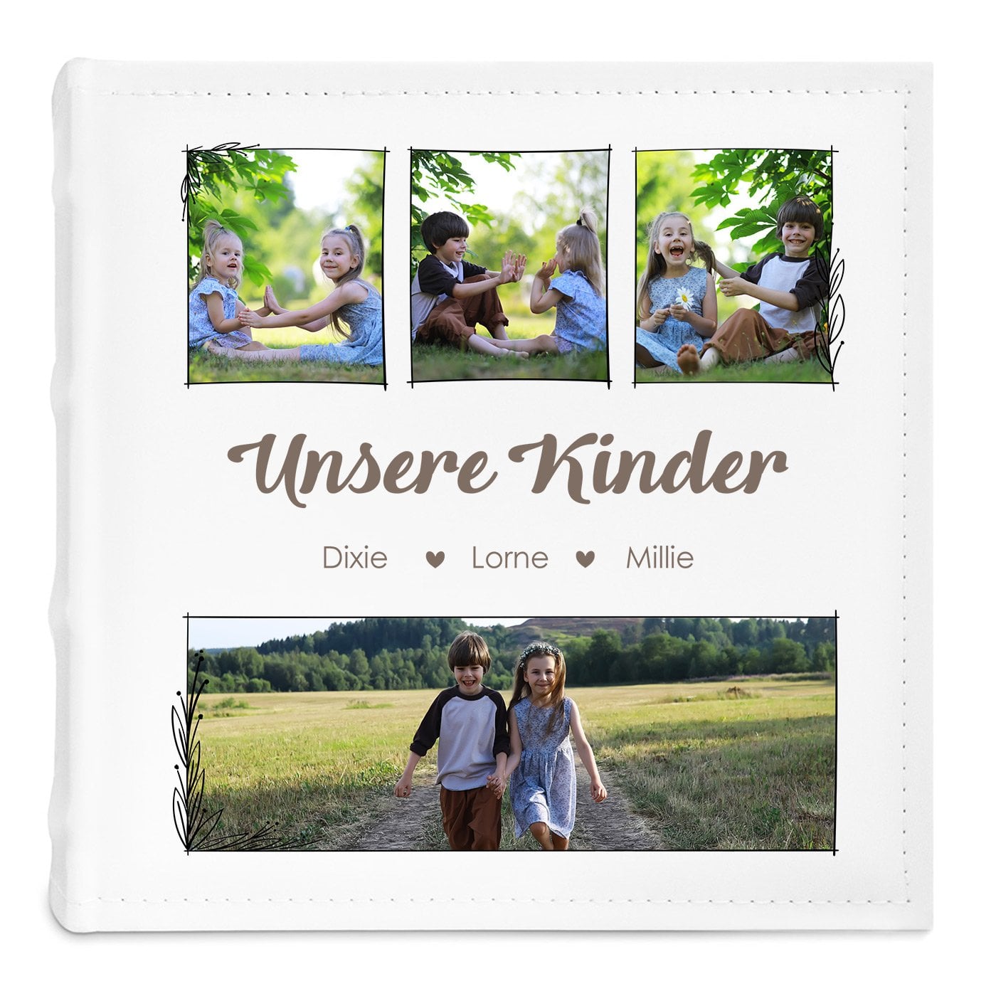 Fotoalbum zum Einstecken mit Aufdruck und eigenem Cover-Foto für Ihre Oma und Ihren Opa