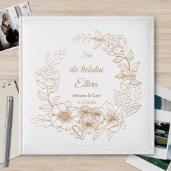 Einsteckalbum mit Aufdruck für Ihre Eltern als Dankeschön zum Hochzeitsjubiläum