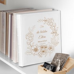 Einsteckalbum mit Aufdruck für Ihre Eltern als Dankeschön zum Hochzeitsjubiläum