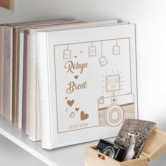 Einsteckalbum mit Aufdruck für ein Paar zum Hochzeitstag, zur Einweihungsparty