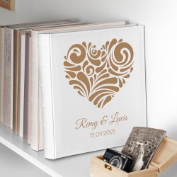 Einsteckalbum mit Aufdruck für Verliebte zur Hochzeit, zum Jahrestag