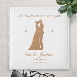 Einsteckalbum mit Aufdruck für Liebespaar zur Hochzeit