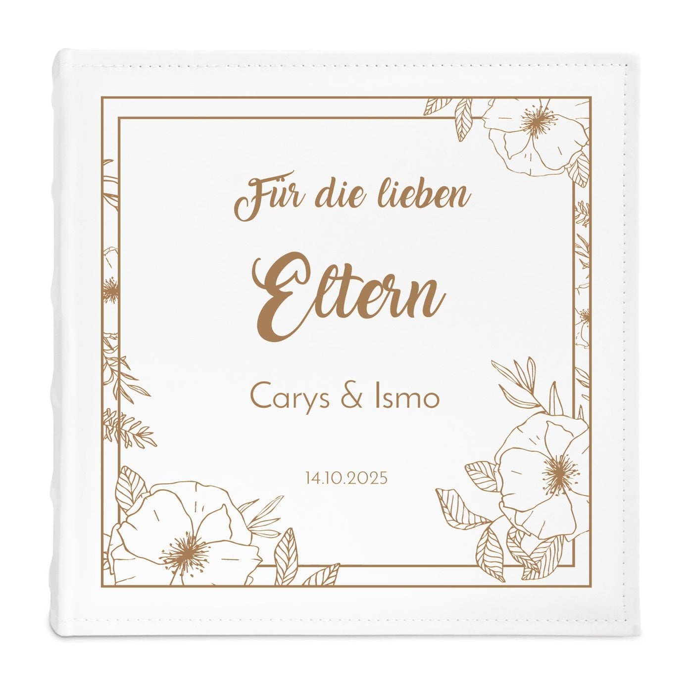 Einsteckalbum mit Aufdruck für Ihre Eltern als Hochzeits-Dankeschön