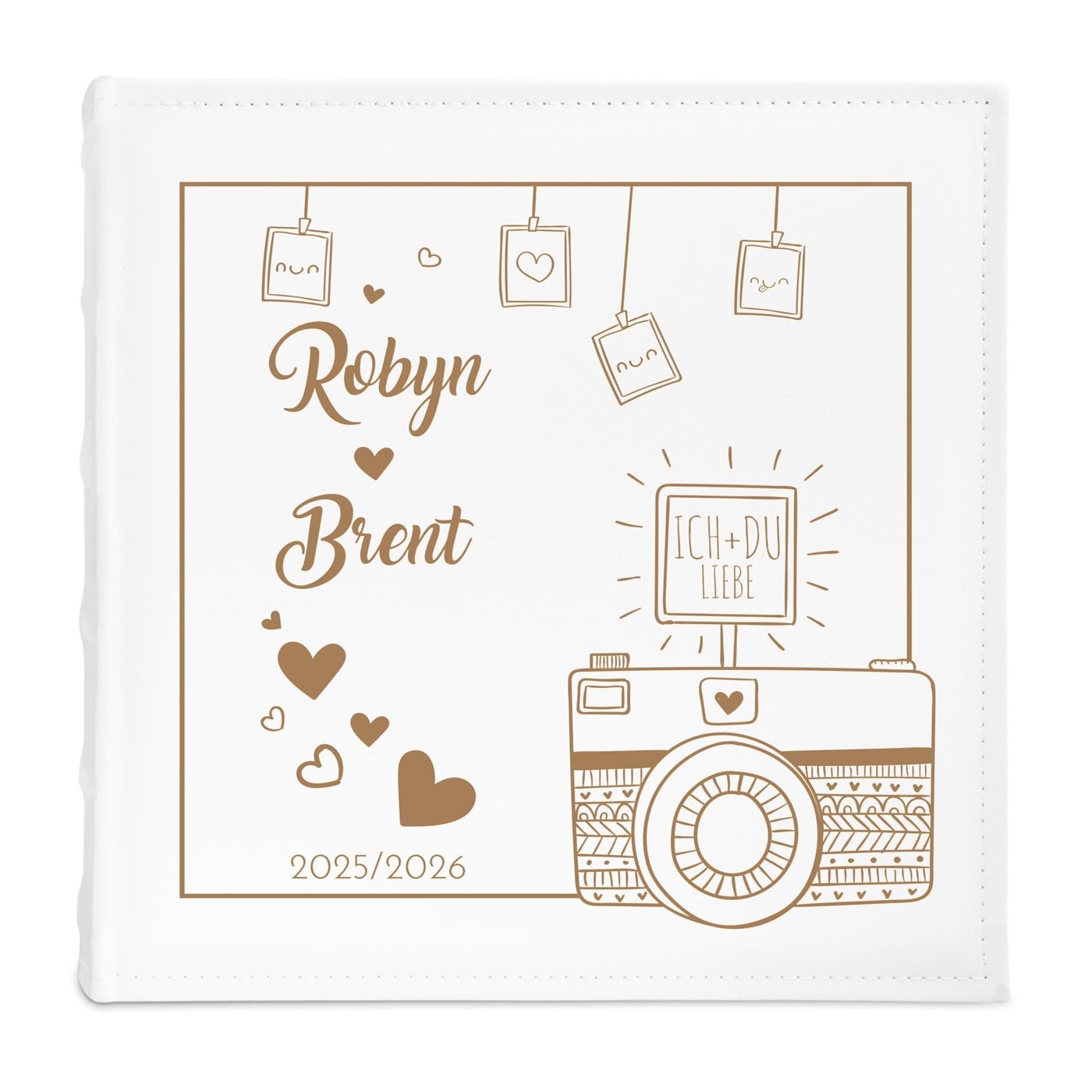 Einsteckalbum mit Aufdruck für ein Paar zum Hochzeitstag, zur Einweihungsparty