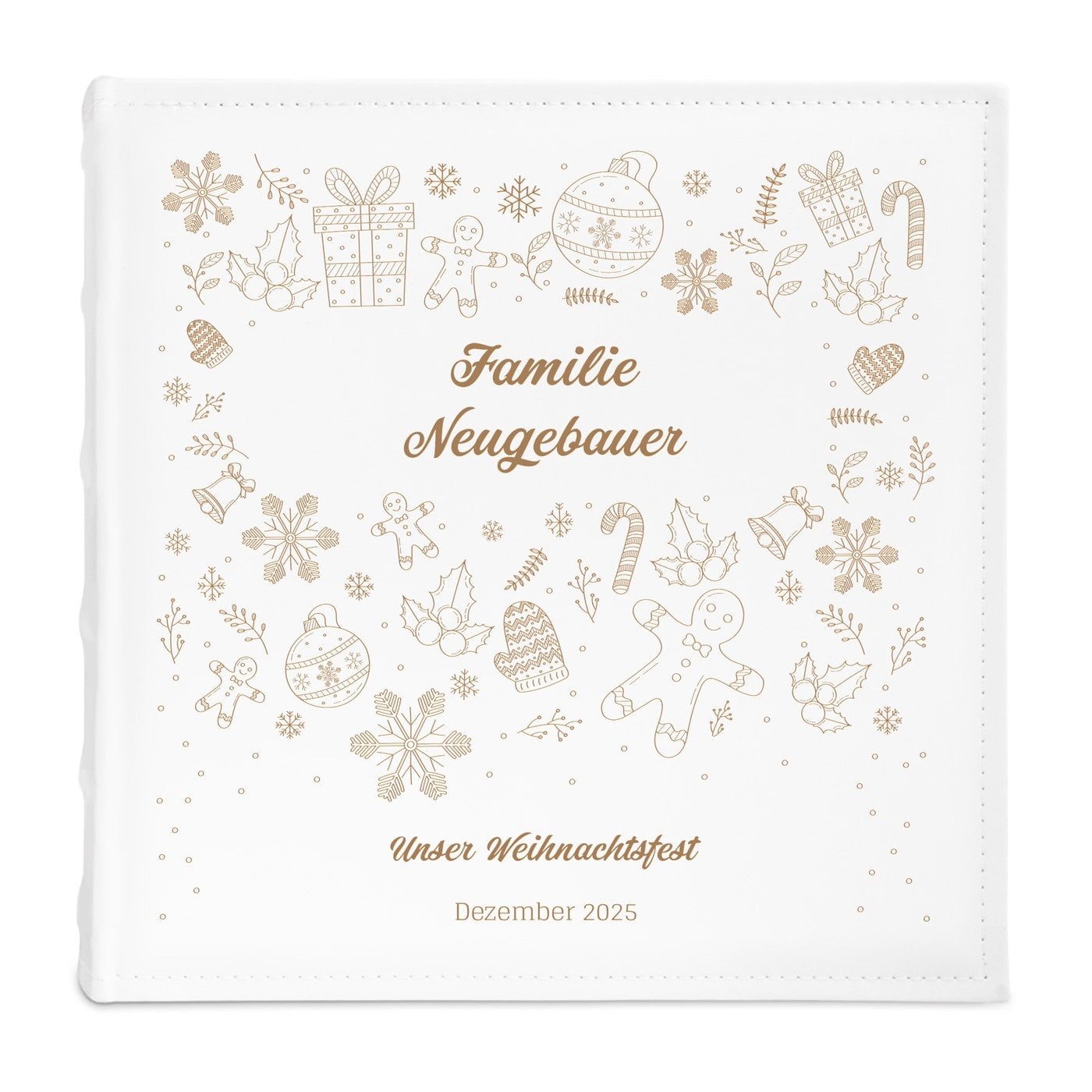 Einsteckalbum mit Aufdruck für ein Ehepaar zu Weihnachten