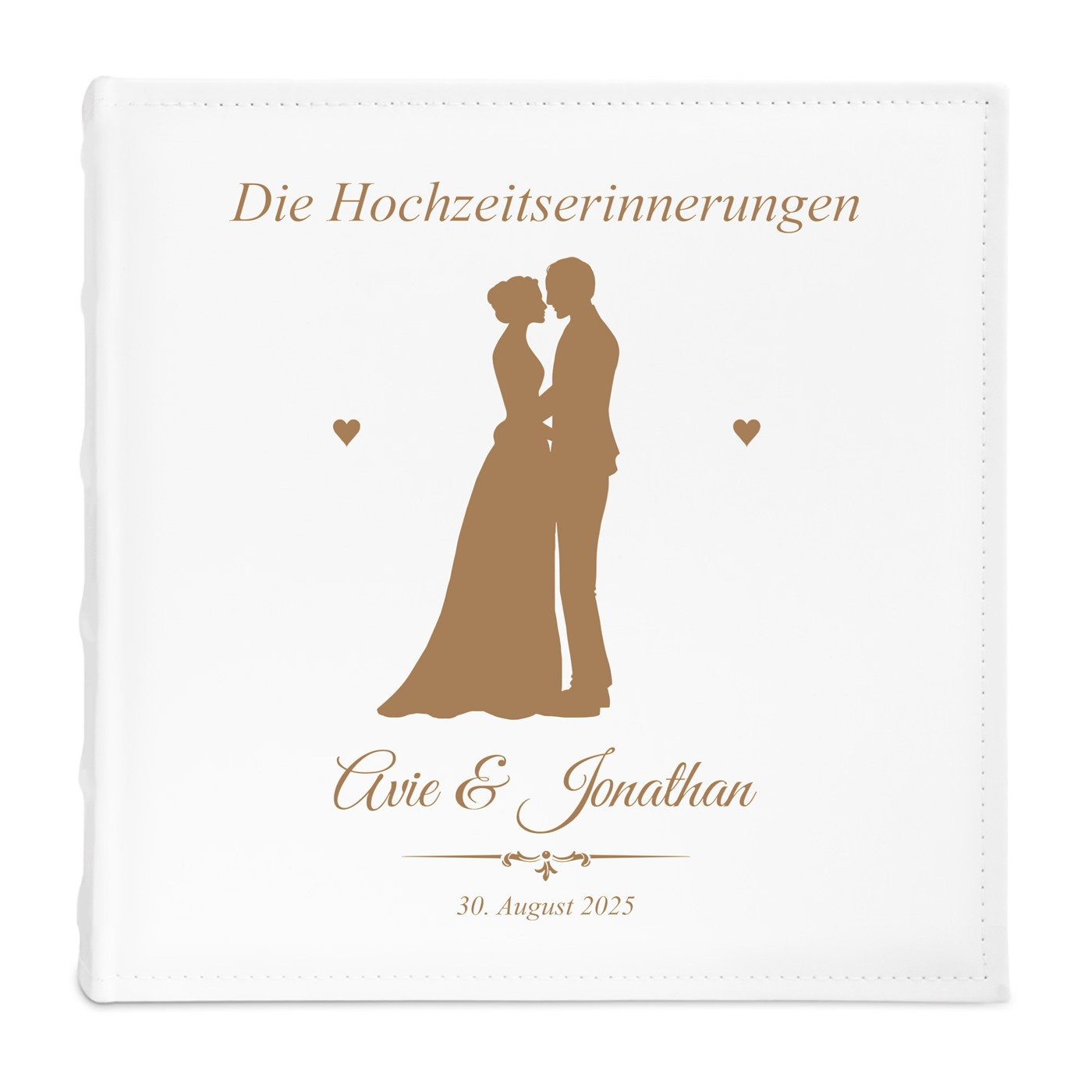 Einsteckalbum mit Aufdruck für Liebespaar zur Hochzeit