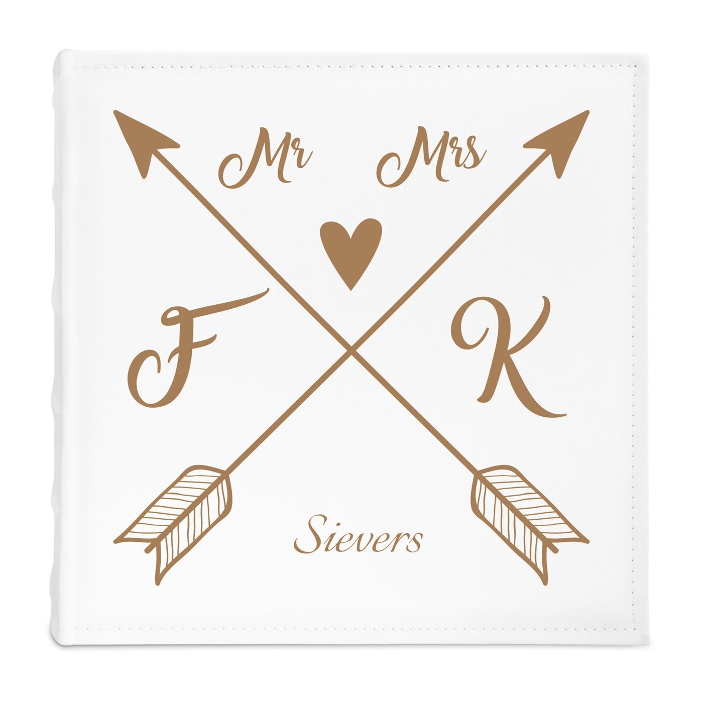 Einsteckalbum mit Aufdruck für ein Ehepaar zum Hochzeitstag, zur Einweihungsparty