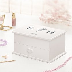 Jewelkeeper mit Ballerina-Spieldose und Aufdruck für ein Paar zur Hochzeit zum Hochzeitstag