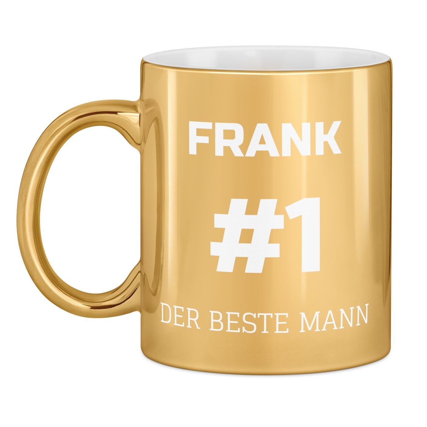 Kaffeebecher mit Gravur Gold/Glänzend für Ihren Liebsten